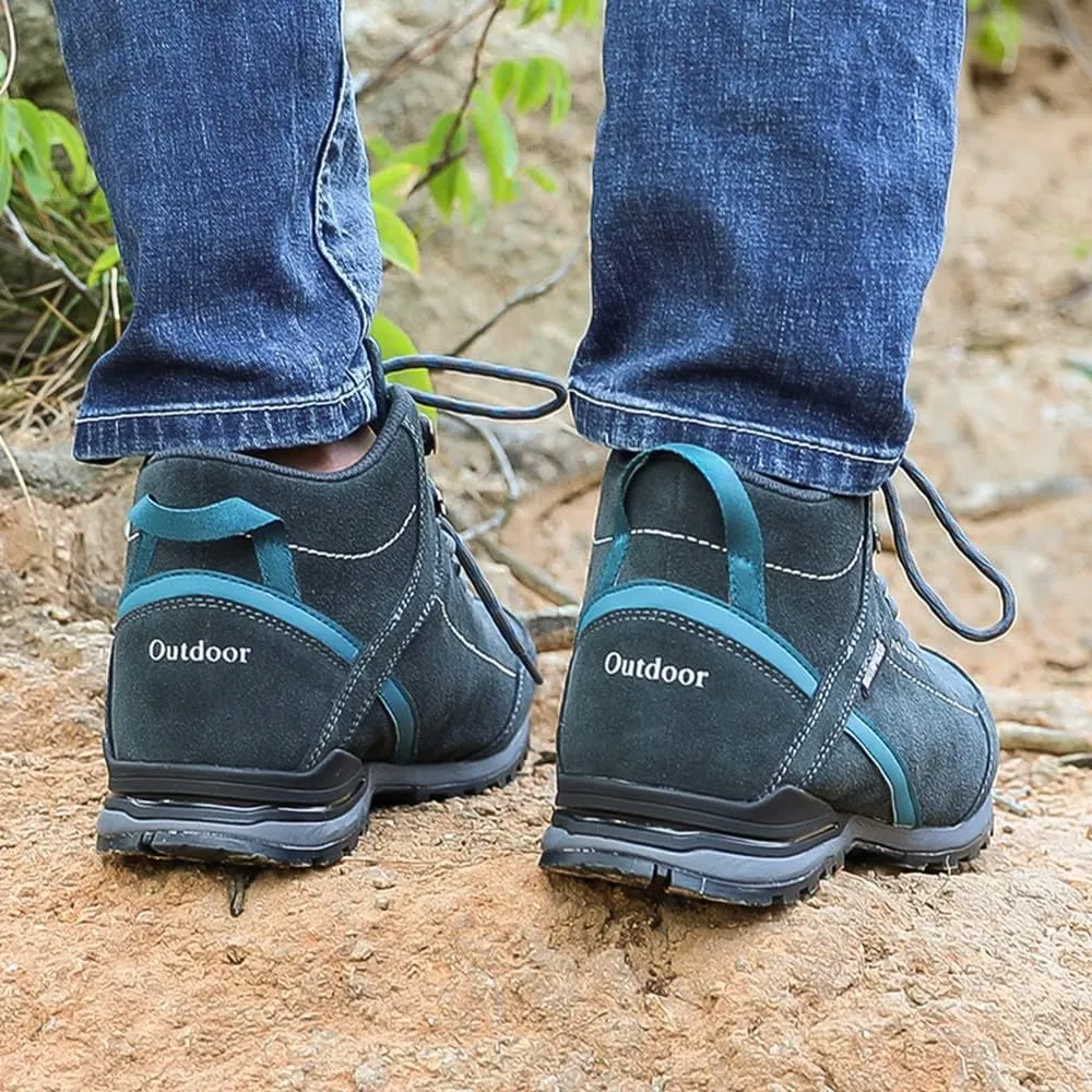 JITUUE Men's Waterproof Hiking Boots Comfortable & Lightweight Outdoor Mid Top Ankle Boot Breathable Hiker Work Trekking Backpacking Mountaineering Shoes