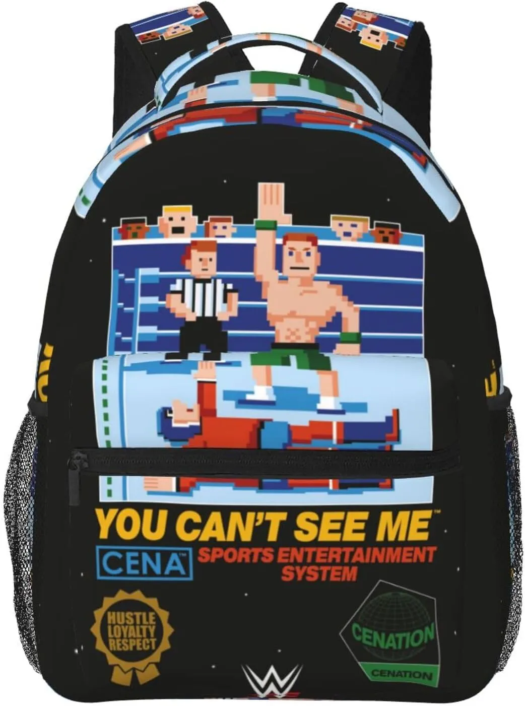 John Wrestler Cena Backpack Adults Bag Casual Backpack Hiking DaypackOne Size
