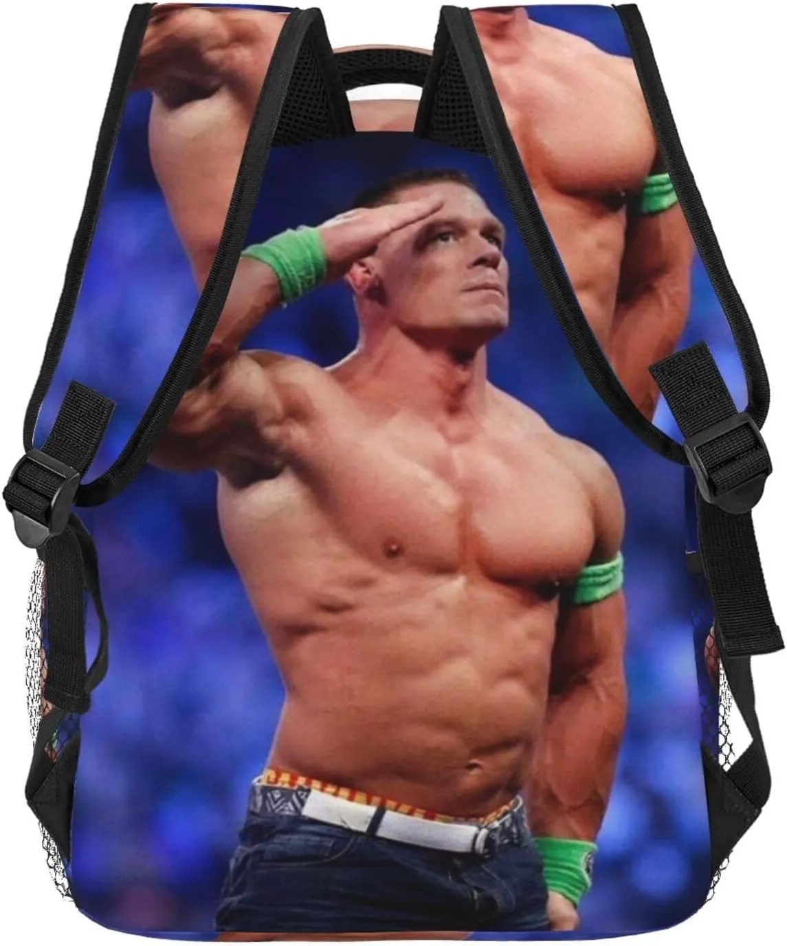 John Wrestler Cena Backpack Adults Bag Casual Backpack Hiking DaypackOne Size