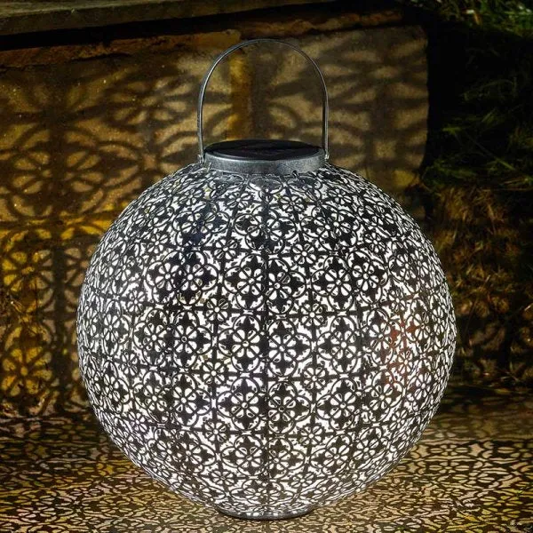 Jumbo Damasque Solar Lantern