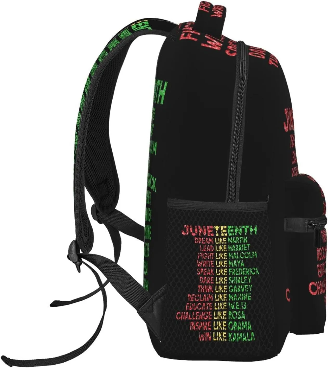 Juneteenth Black History Month Backpack Lightweight Laptop Backpack Casual Daypack Travel Double Shoulder Bag For Women Men