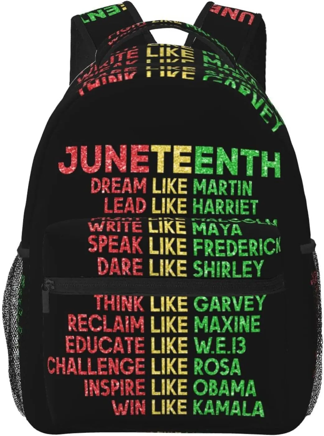 Juneteenth Black History Month Backpack Lightweight Laptop Backpack Casual Daypack Travel Double Shoulder Bag For Women Men