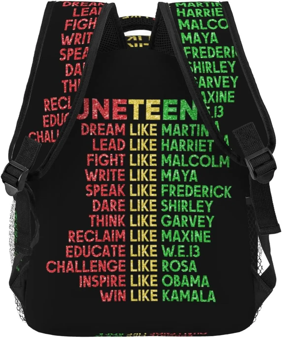 Juneteenth Black History Month Backpack Lightweight Laptop Backpack Casual Daypack Travel Double Shoulder Bag For Women Men
