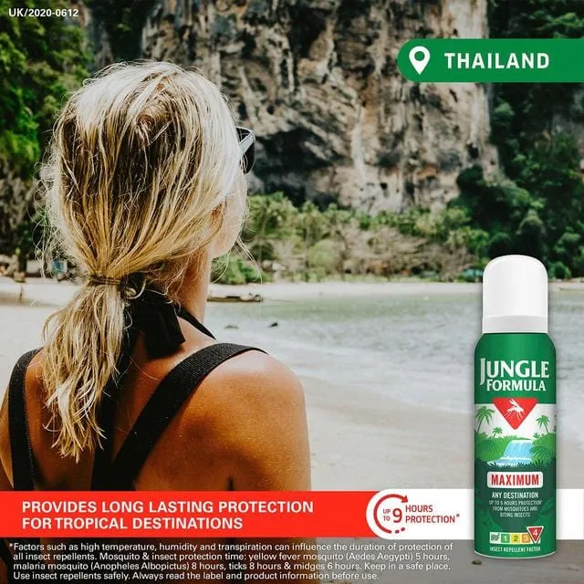 Jungle Formula Insect Repellent Aerosol 50% DEET Maximum 125ml