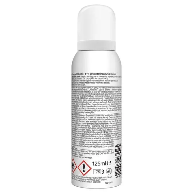 Jungle Formula Insect Repellent Aerosol 50% DEET Maximum 125ml