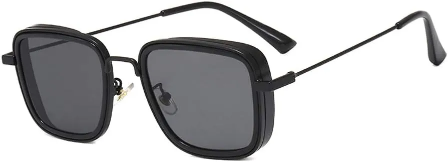 Kabir Singh Steam punk Square glasses Men's Aviator Sunglasses UV400