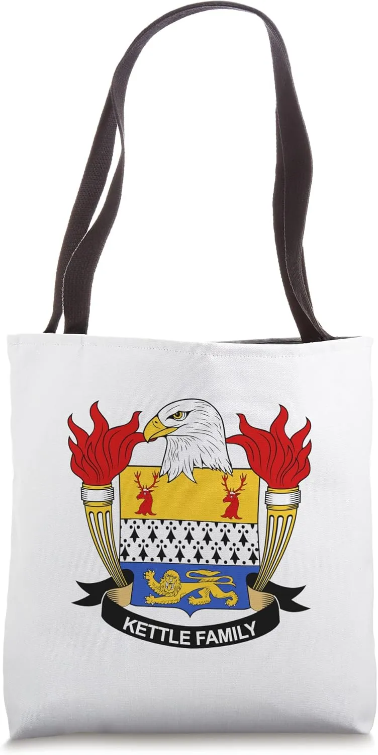 Kettle Coat of Arms - Family Crest Tote Bag