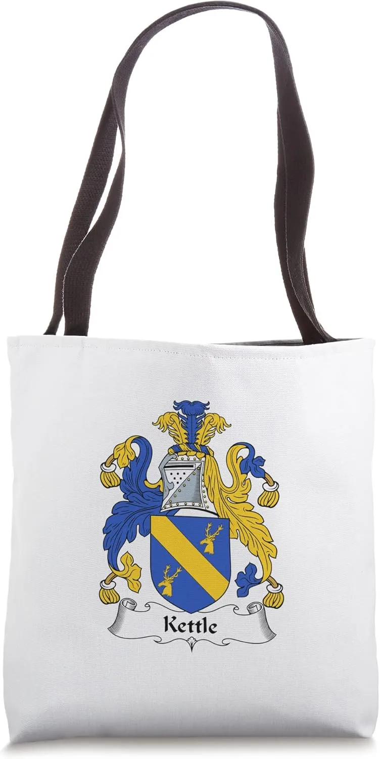 Kettle Coat of Arms - Family Crest Tote Bag