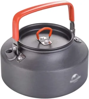 Kettle stovetop Portable Teakettle 1.1l Camping Tea Coffee Kettle Lightweight with Silicone Handle Teapot Aluminum Outdoor Hiking Gear Efficient