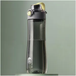kettles Large Sports Water Bottles with Portable Handle/Push Button,20.6oz Plastic Water Cups with Filter,BPA free,Medium,Leak proof canteen(B,Medium)