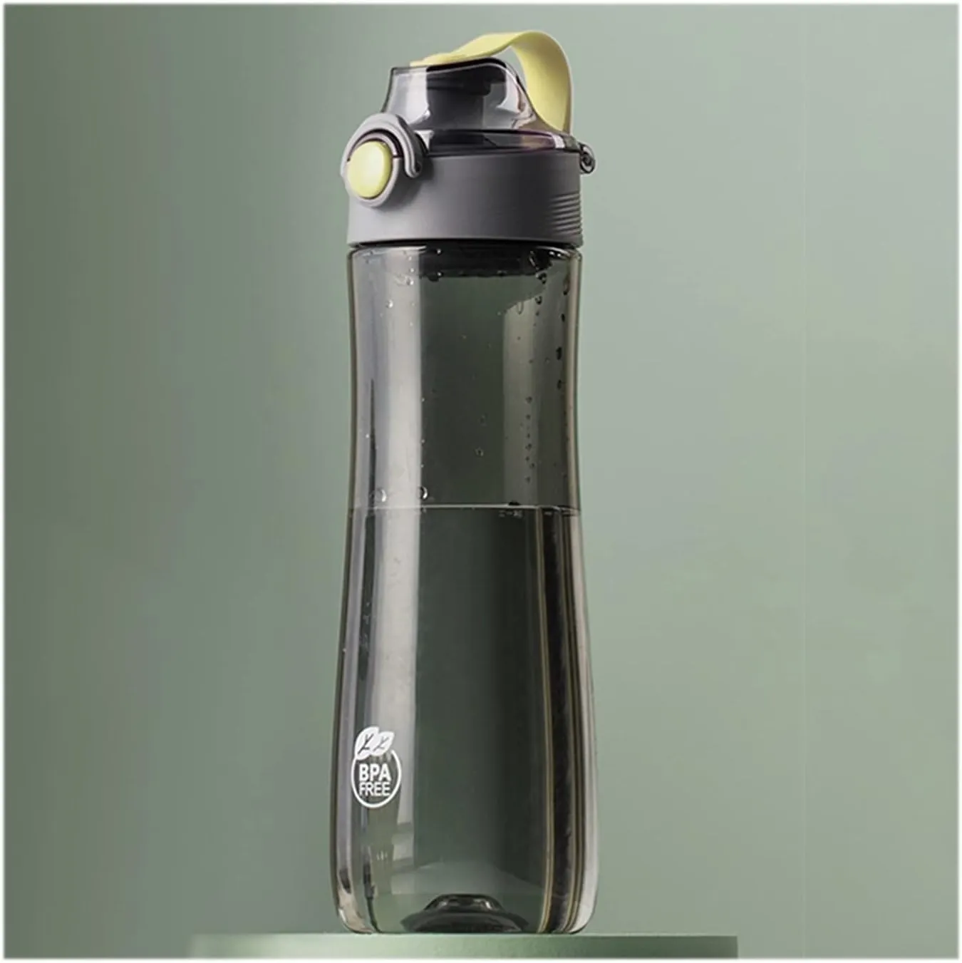 kettles Large Sports Water Bottles with Portable Handle/Push Button,20.6oz Plastic Water Cups with Filter,BPA free,Medium,Leak proof canteen(B,Medium)