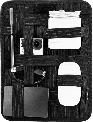 KeySmart Travel Grid Organizer Backpack & Bag Accessories in Black