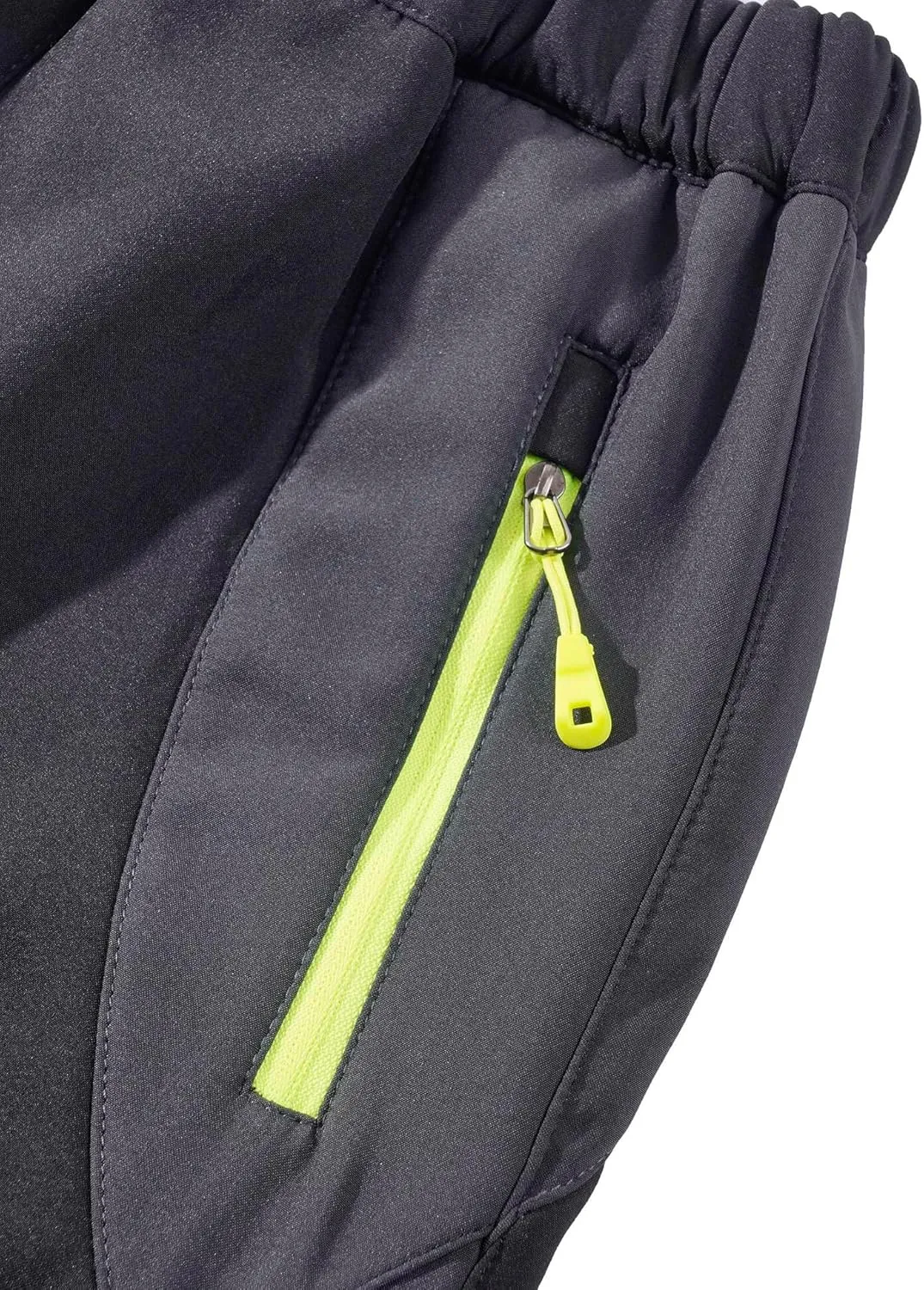 Kids Softshell Trousers Fleece Lined Outdoor Hiking Trekking Pants Skiing Snow Winter Pants Boys Girls