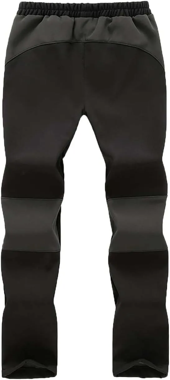 Kids Softshell Trousers Fleece Lined Outdoor Hiking Trekking Pants Skiing Snow Winter Pants Boys Girls