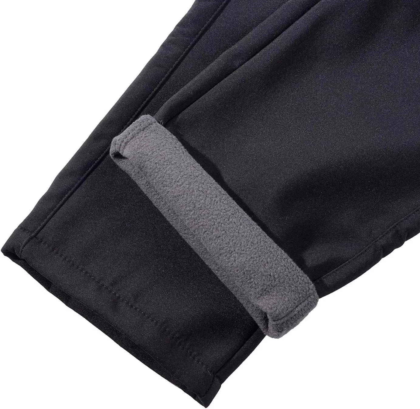 Kids Softshell Trousers Fleece Lined Outdoor Hiking Trekking Pants Skiing Snow Winter Pants Boys Girls