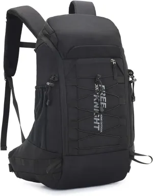 King'sGuard 40L Hiking Backpack with Rain Cover Travel Backpack for Men Women Lightweight Waterproof Outdoor Climbing Camping Daypack (Black)