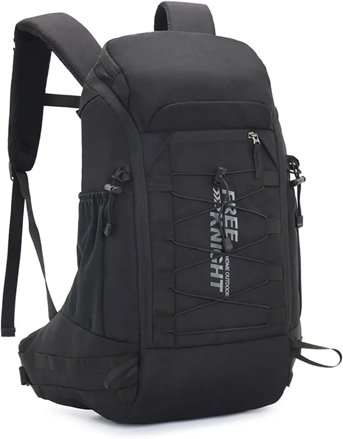 King'sGuard 40L Hiking Backpack with Rain Cover Travel Backpack for Men Women Lightweight Waterproof Outdoor Climbing Camping Daypack (Black)