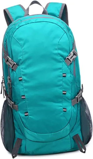 Kisangel Outdoor Folding Backpack 40l Capacity Durable Lightweight for Hiking Travel Random Color