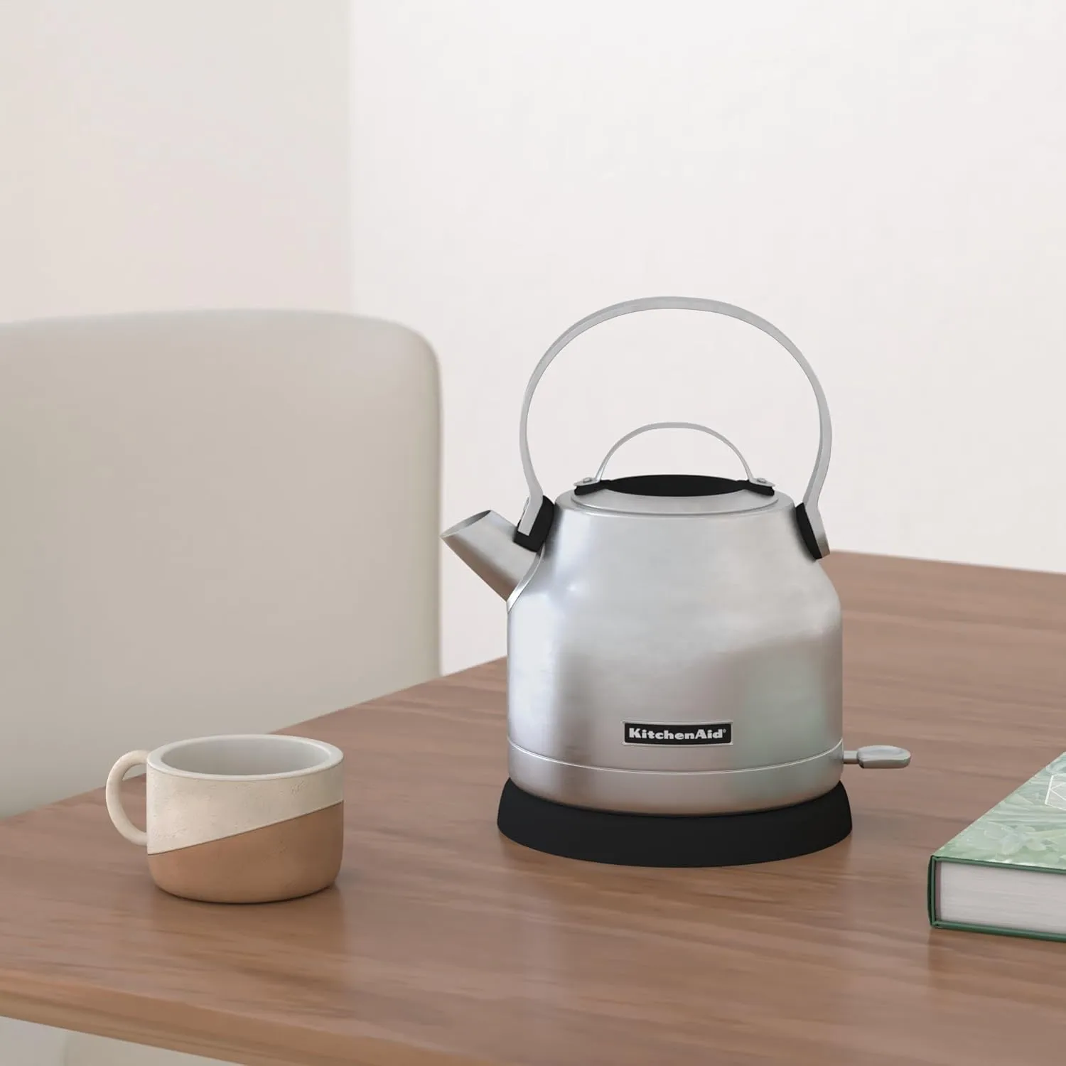KitchenAid KEK1222SX 1.25-Liter Electric Kettle - Brushed Stainless Steel,Small