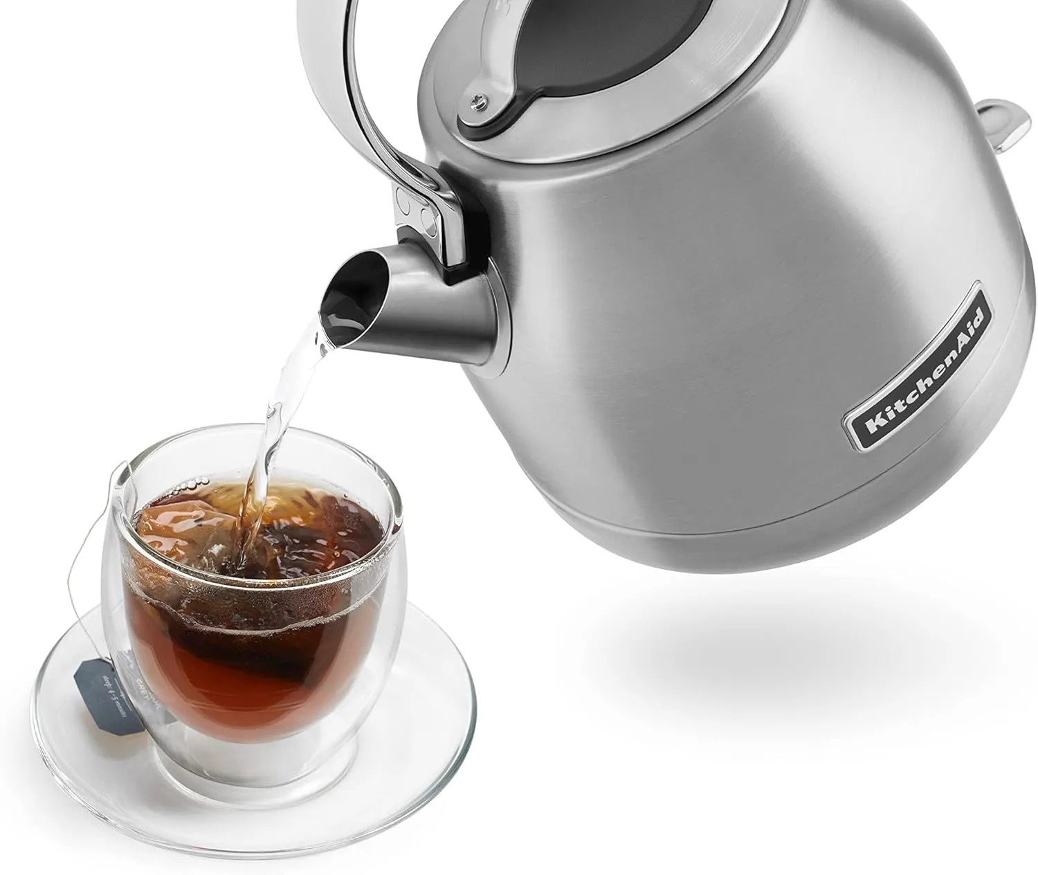 KitchenAid KEK1222SX 1.25-Liter Electric Kettle - Brushed Stainless Steel,Small