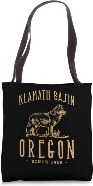 KLAMATH BASIN. WOLF OUTDOOR WILDLIFE Tote Bag