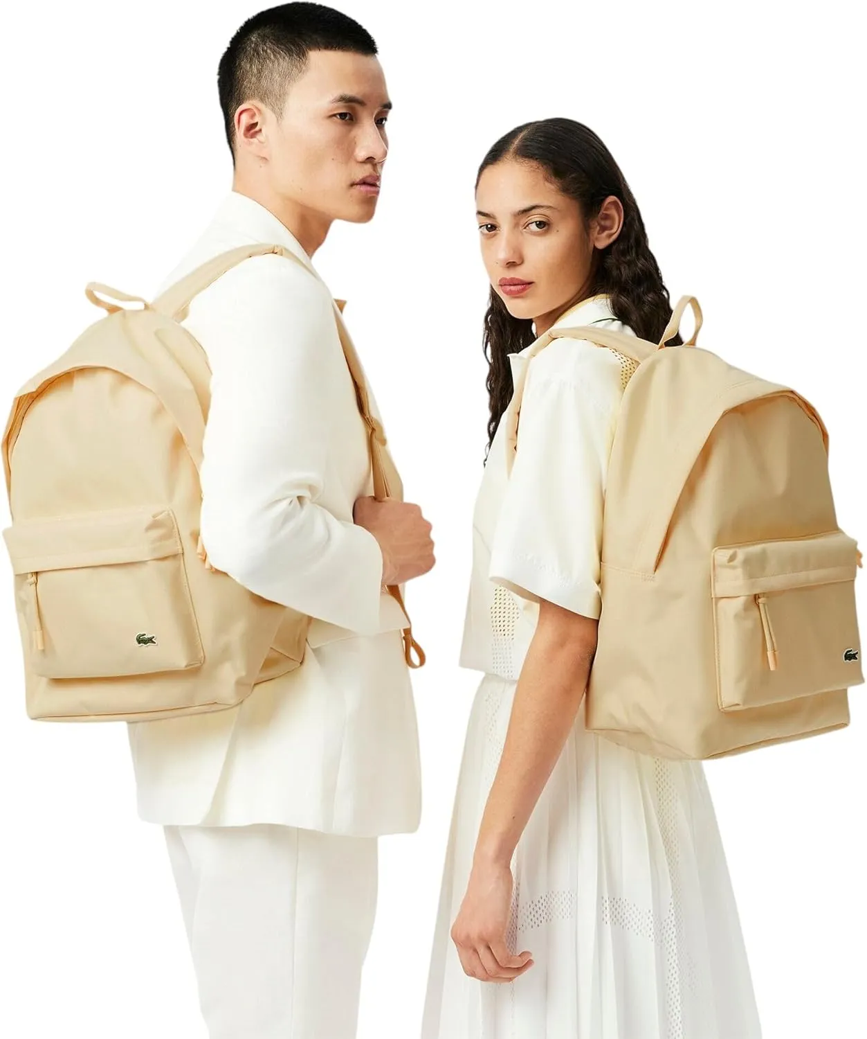Lacoste Unisex Neocroc Backpack, Yellow, One Size