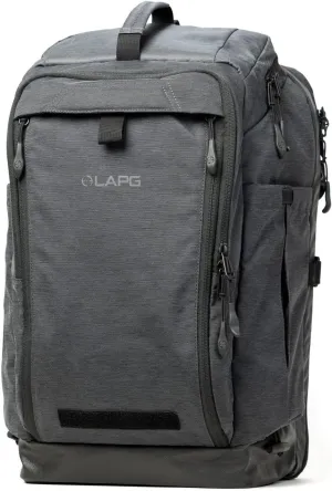 LAPG Terrain Stealth Backpack, Covert & Durable EDC Knapsack, Low Profile Tactical Backpack - Heather Black