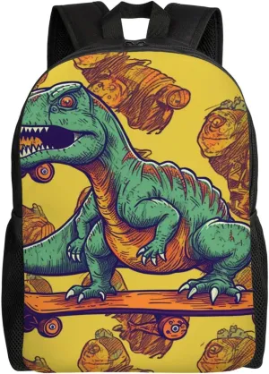 Laptop Backpack for Men Women Lightweight Backpack Skateboard dinosaur Rucksack Laptop Bag Daypack for Travel