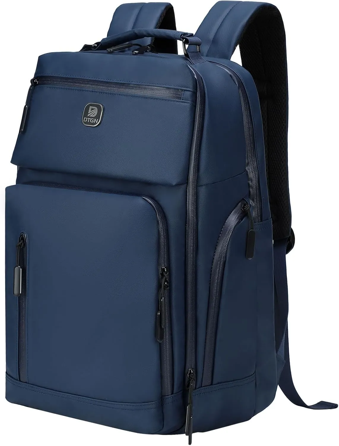 Large Capacity Water Resistant Laptop Backpack, 17 Inch Airplane Approved Durable Bag for College, Business Travel, Blue
