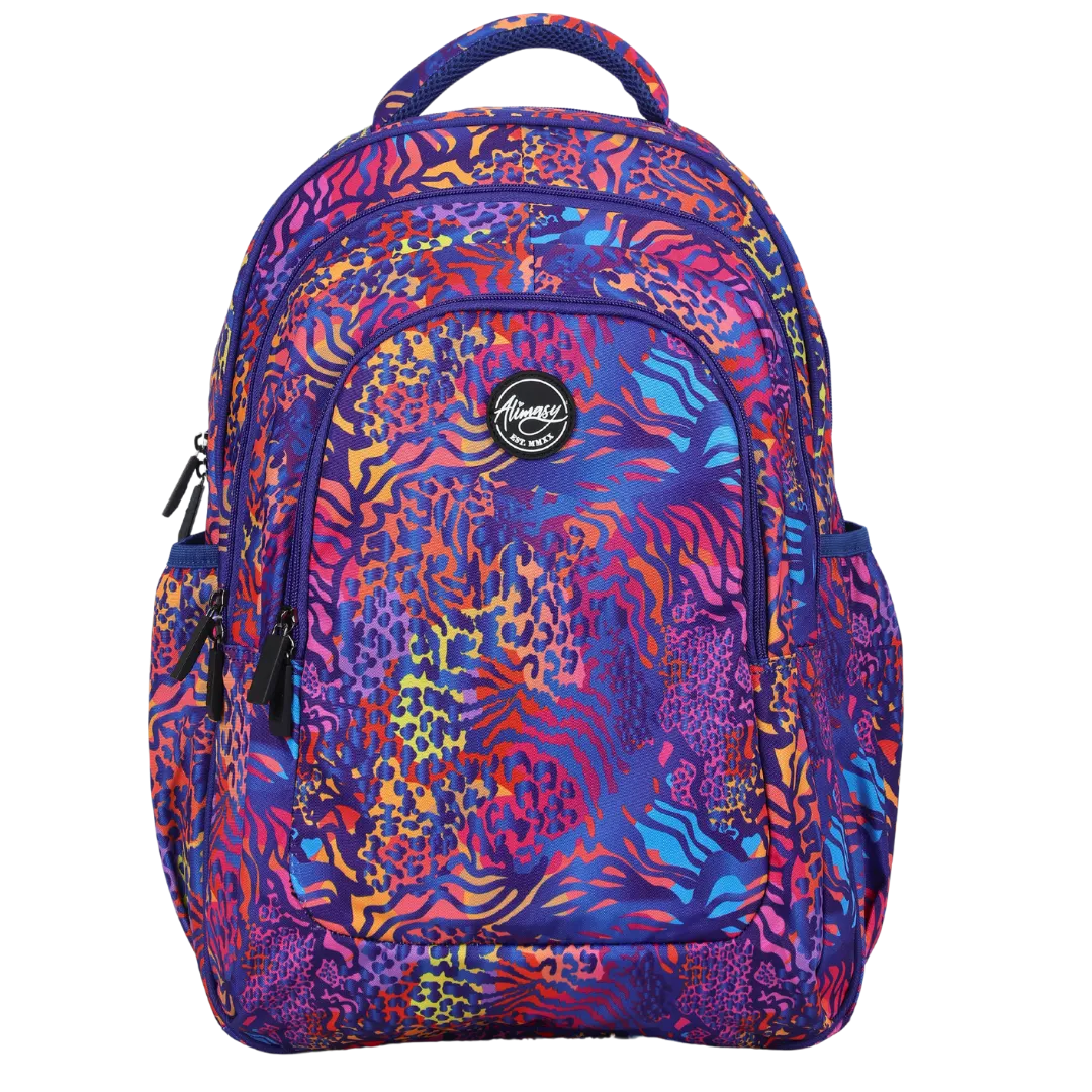 Large School Backpack - Animal Print