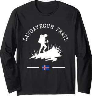 Laugavegur Trail Island Hiker Islandic Trekking Long Sleeve T-Shirt