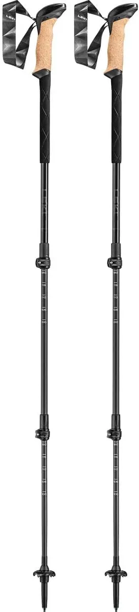 LEKI Black Series Carbon Adjustable Lightweight Walking Poles for Trekking & Hiking
