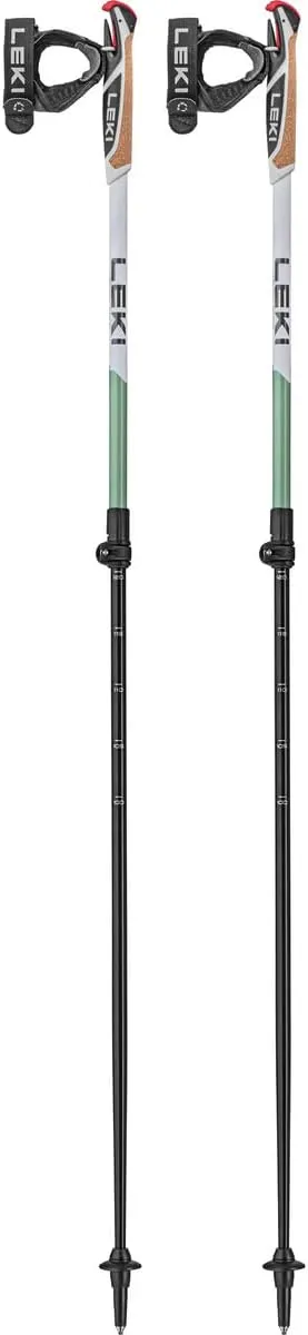 LEKI Spin Shark SL Aluminum Adjustable Lightweight Trekking Poles for Hiking & Nordic Walking