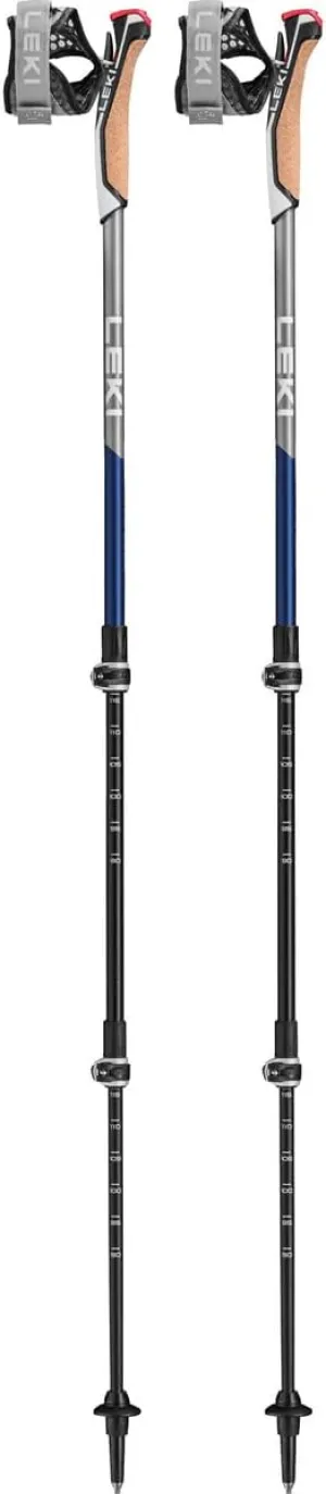 LEKI Traveller Carbon Adjustable Lightweight Trekking Poles for Hiking & Nordic Walking