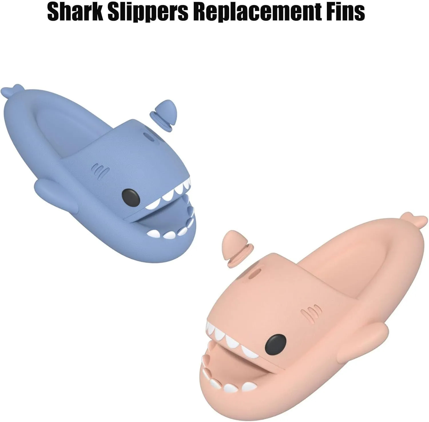 LELEBEAR Shark Slides Replacement Fins Ice Cream Cone, Aleta de Sharklas, 2 Pairs Shark Slides Replacement Top Fins