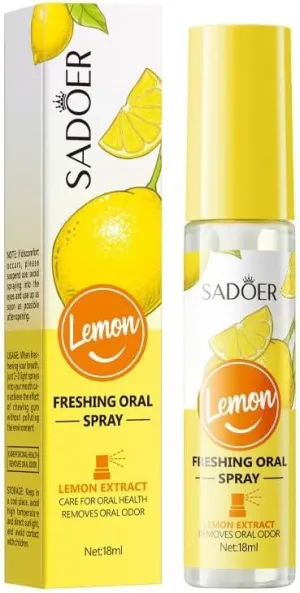 Lemon Fresh Travel, Breath Freshening Oral Spray, Portable Convenience, Clear, 18 ml