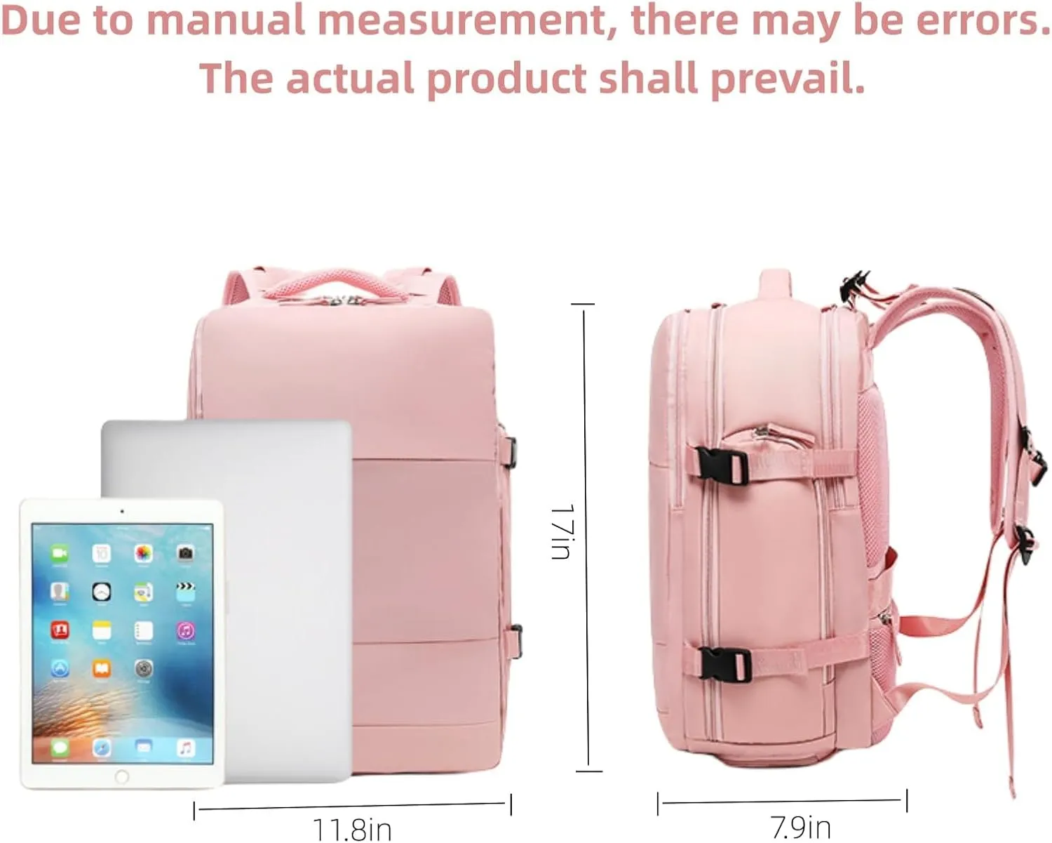 Levettevac Mochila, Levettevac Backpack, LevetteBag Backpack, Levette Bag, Large Capacity Bag with Separate Compartment (Pink)