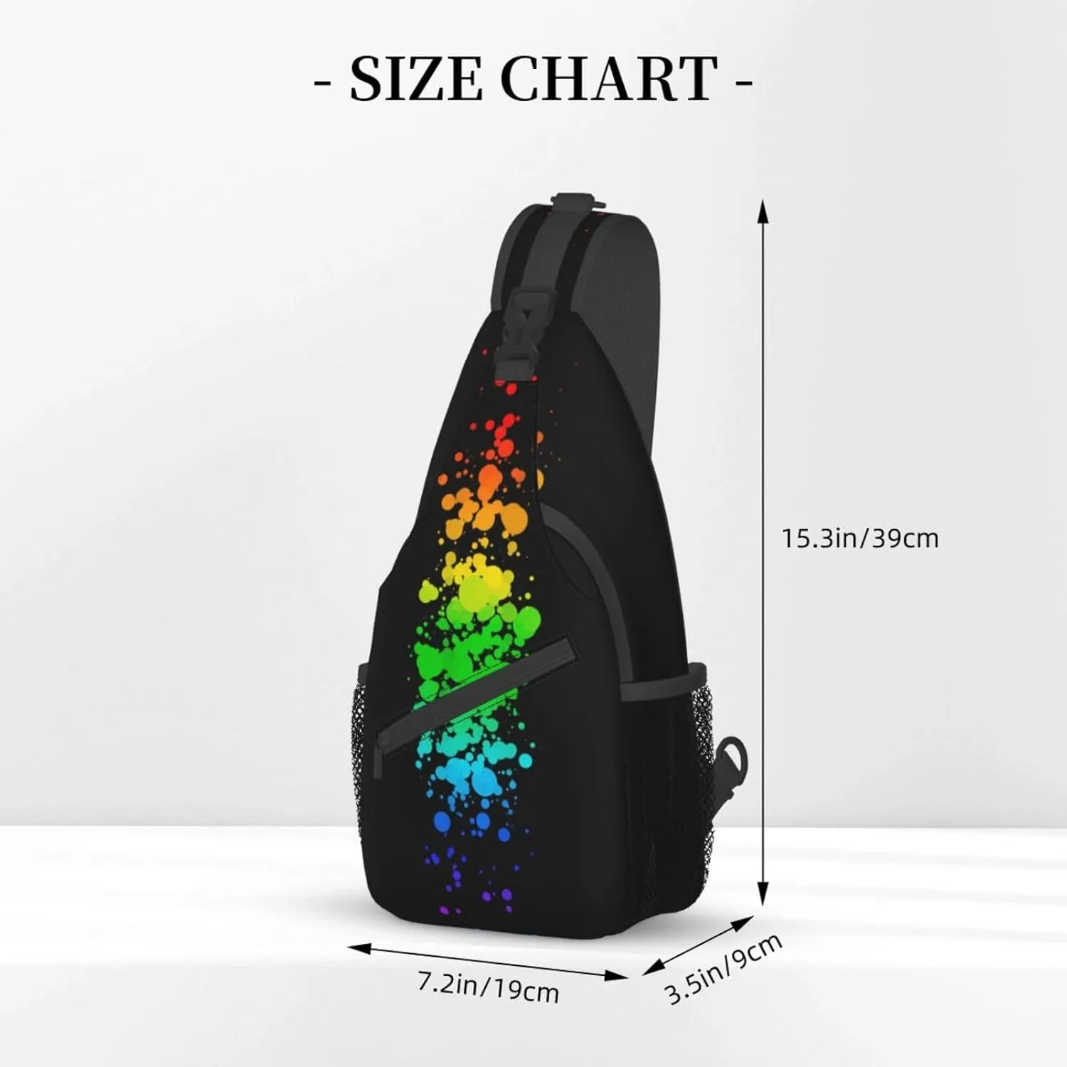 LGBT Pride Flag Sling Backpack,Casual Crossbody Shoulder Backpack Adjustable Sling Bag Chest Daypack for Men Women