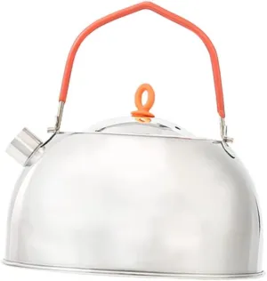 Lightweight 0.6l Mini Tea Pot Portable Kettle for Outdoor Camping Hiking Stainless Steel