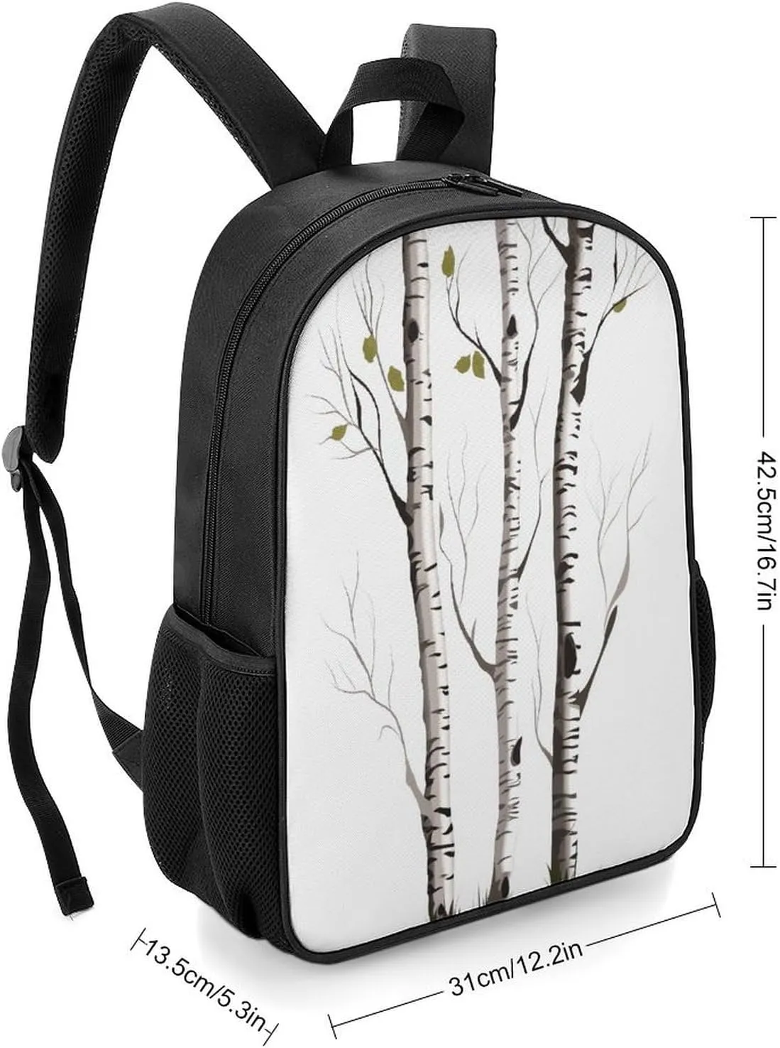Lightweight Backpacks Cute Travel Bag Durable Birch Tree Printing Small Travel Backpack For Women & Men