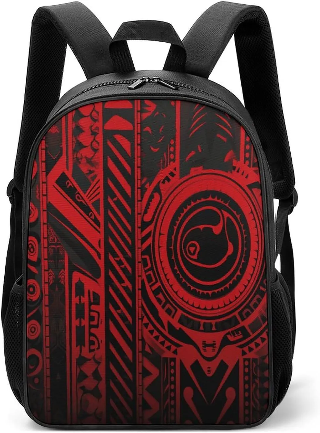 Lightweight Backpacks Cute Travel Bag Durable Black And Red Printing Small Travel Backpack For Women & Men