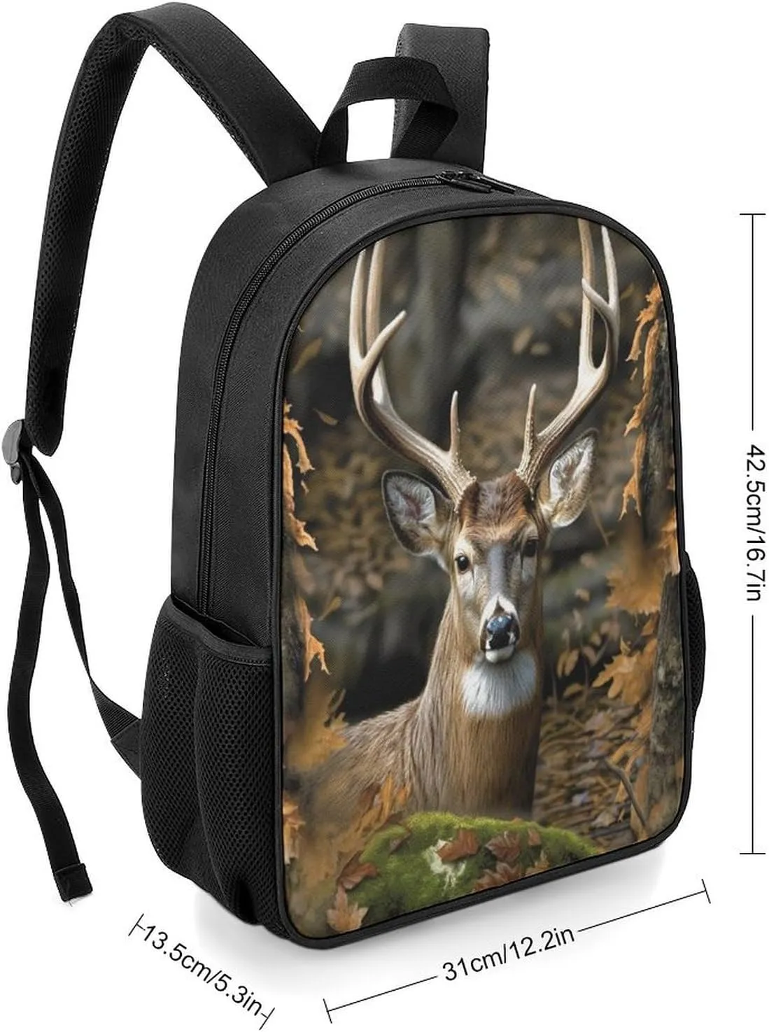 Lightweight Backpacks Cute Travel Bag Durable Camouflage Deer Printing Small Travel Backpack For Women & Men