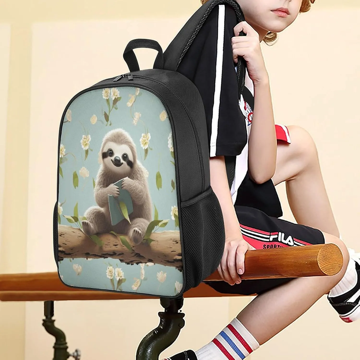 Lightweight Backpacks Cute Travel Bag Durable Cute Sloths Printing Small Travel Backpack For Women & Men
