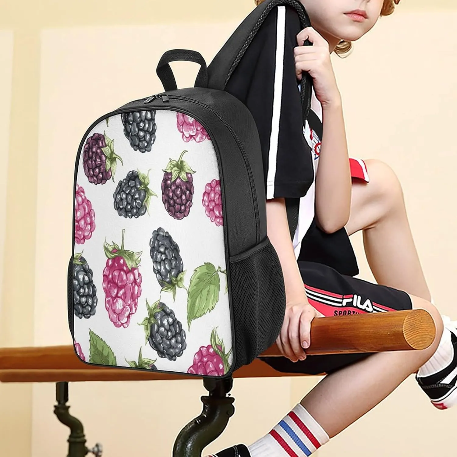 Lightweight Backpacks Cute Travel Bag Durable Fruit Pattern Printing Small Travel Backpack For Women & Men
