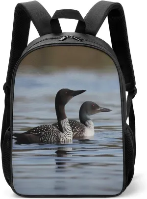 Lightweight Backpacks Cute Travel Bag Durable Loon Birds Printing Small Travel Backpack For Women & Men