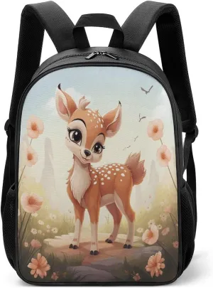 Lightweight Backpacks Cute Travel Bag Durable Lovely Deer Printing Small Travel Backpack For Women & Men