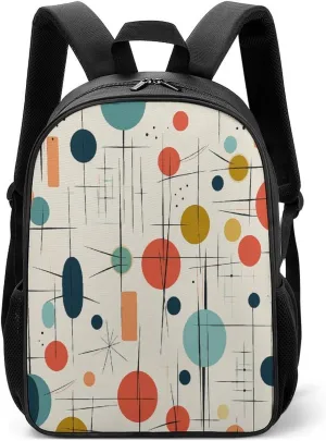 Lightweight Backpacks Cute Travel Bag Durable Modern Mid Century Printing Small Travel Backpack For Women & Men