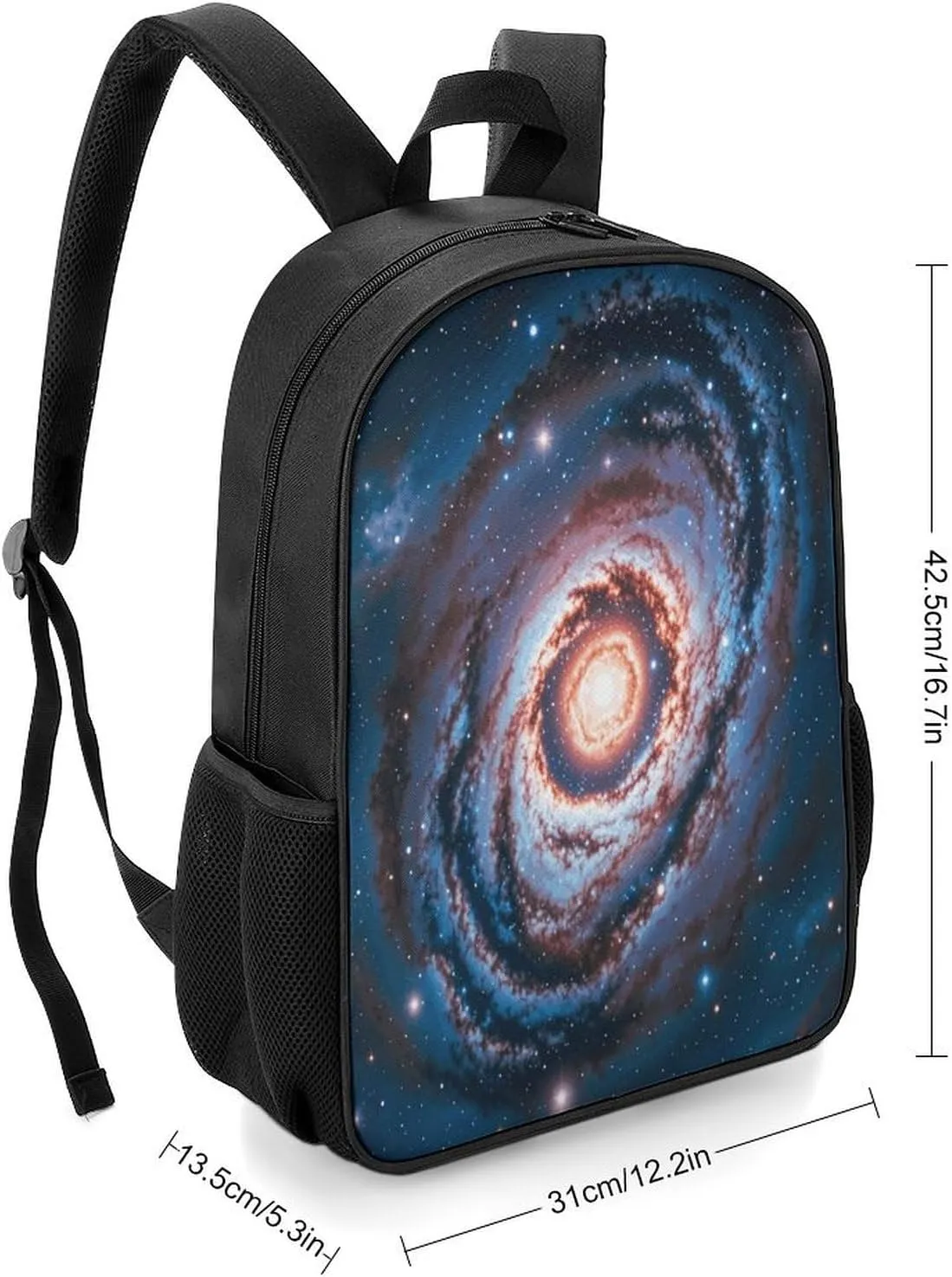 Lightweight Backpacks Cute Travel Bag Durable Planet Stars And Galaxy Printing Small Travel Backpack For Women & Men