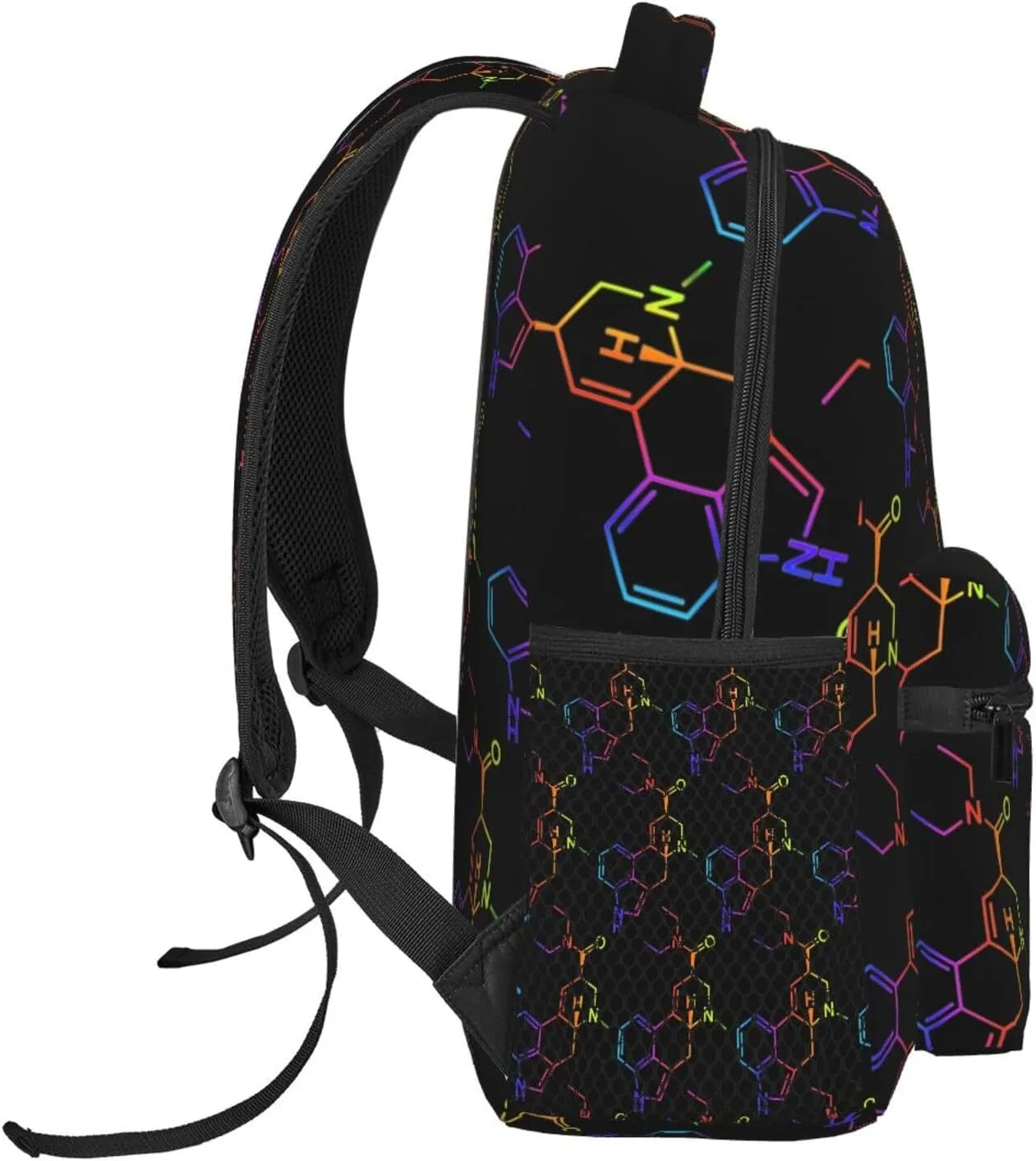 Lightweight Bookbag Molecule Acid Psychedelic Chemistry Premium Backpack