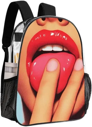 Lightweight Daypack Bookbag for Trekking Business Walking Cycling - Big Capacity Transparent Multipurpose Carry On Bag, African American Black Women Sexy woman Business Computer Bag